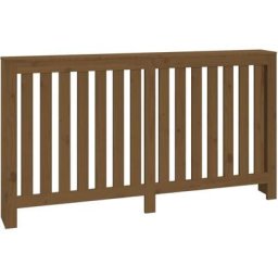 Cache-radiateur Marron miel 153x19x84 cm Bois massif de pin Vidaxl honey bown