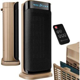 Radiateur soufflant avec télécommande - 2 000 W céramique radiateur soufflant Tour de chauffage