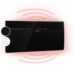 Klarstein - Hot Spot Slimcurve Chauffage 80x40 cm 40 m² 2000 w 5-40 °c IP24 noir - Noir
