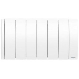 Radiateur électrique connecté ipala bas 700W blanc - inertie fluide - Sauter