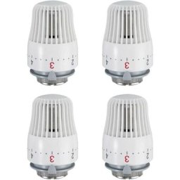 Lot de 4 Tête Thermostatique, Tête de Remplacement de Vanne de Radiateur, Robinet Thermostatique