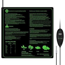 Tapis Chauffant Plante avec Contrôleur de Thermostat Serres Chauffantes Adjustable Imperméable pour