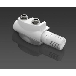 Kit complet robinet de radiateur thermostatique équerre vannes de radiateur 1/2 coudée blanc avec