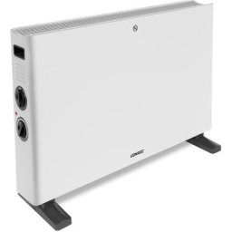 Convecteur électrique 2000W – Blanc – Avec Ventilateur Turbo - Thermostat réglable - 2 positions de