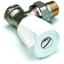 Robinet manuel équerre à simple réglage pour radiateur - Equerre 1/2 - EuroSar - 418554 - Comap