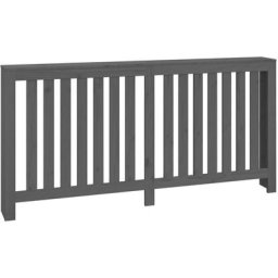 Cache-radiateur Gris 169x19x84 cm Bois massif de pin Vidaxl Gris