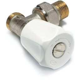 Robinet manuel équerre à simple réglage à visser pour radiateur - Mâle 1/2 (15x21) - EuroSAR - 418E