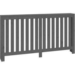 Cache-radiateur Gris 153x19x84 cm Bois massif de pin Vidaxl Gris