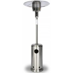 Parasol chauffant gaz Solar 13 kw - Acier - Argenté.