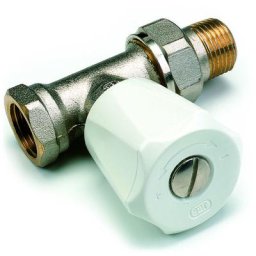 Robinet manuel droit à simple réglage pour radiateur - Droit 1/2 - EuroSar - 419554 - Comap