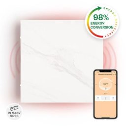 Klarstein - Radiateur infrarouge wonderwall santorini smart - chauffage - 60 x 60 cm - 500 w
