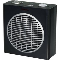 Radiateur soufflant céramique cube 1500 watts noir et gris