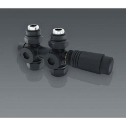 Meykoers - Kit complet robinet de radiateur thermostatique équerre vannes de radiateur 1/2 coudée