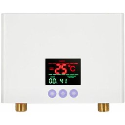 Chauffe-Eau Instantané 3KW Mini Chauffe-Eau Électrique Sans Réservoir Mural avec Affichage led