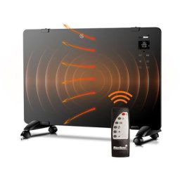Convecteur en verre - Radiateur de salle de bain - Télécommande incluse - Écran tactile + lcd