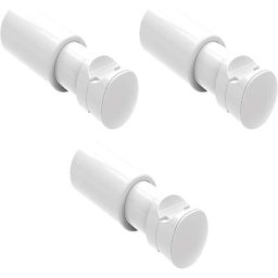 3 Supports en abs prêts à installer pour radiateurs sèche-serviettes - diamètre des tuyaux de Ø16 à