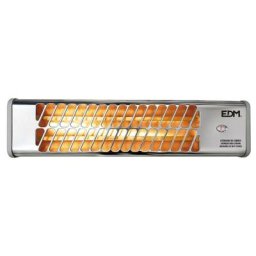 Chauffage salle de bain chromé 400-800w pivotable EDM