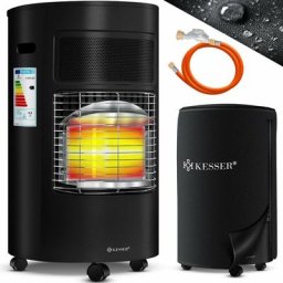 KESSER® Chauffage à gaz avec Détendeur Tuyau de gaz + housse de protection - poêle à gaz en