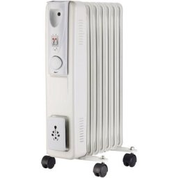 Maxxhome - Radiateur électrique à huile, Thermostat, 4 Roues, Protection contre la surchauffe, 7
