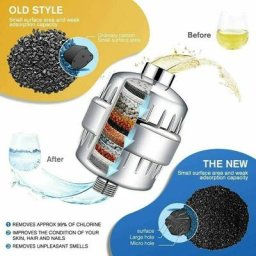 Filtre Douche, Filtre Douche Anti Calcaire - Filtre la Chloramine, le Fluorure et Métaux Lourds,