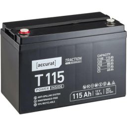 Traction T115 12V gel Batteries Décharge Lente 115Ah - Accurat