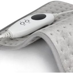 Coussin Chauffant Electrique en Microfibre Polaire - pour le Dos, les Epaules, le Cou ou les Jambes