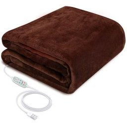 Couverture electrique chauffante usb 5V 8W 45 x 80cm pour l'hiver chale chauffant portables