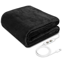 Couverture electrique chauffante usb 5V 8W 45 x 80cm pour l'hiver chale chauffant portables