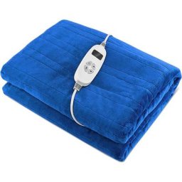 Couverture Chauffante Electrique 163,5x130cm 9 Niveaux de Température, Télécommande Minuterie