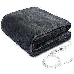 Couverture electrique chauffante usb 5V 8W 45 x 80cm pour l'hiver chale chauffant portables