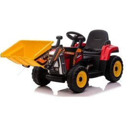 Tractopelle Electrique Enfants 12V avec Godet de Creusement Réglable,Véhicule de Construction avec