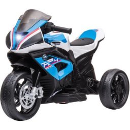 Moto électrique pour enfant bmw HP4 race 3 roues 6 v 2,5 Km/h phare effets sonores bleu - Bleu