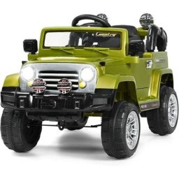 Costway - Voiture 4x4 Électrique 12 v à Batterie avec Télécommande 2.4GHz, Fonction : Lumières led,
