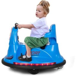 Auto-tamponneuse Électrique Enfant 6 v avec 2 Modes Conduite, Musique, Ceinture de Sécurité