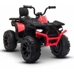 Quad électrique 2x 40W pour enfant - avec 4 suspensions, Marche AV/AR et Système audio - Rouge
