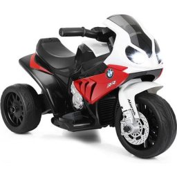 Bmw Moto Electrique pour Enfants 6 v 4Ah 1 Place, Moto à 3 Roues 3 Km/h avec Phare Lumineux,