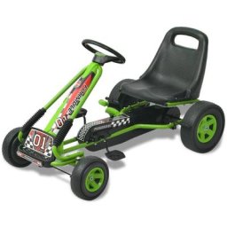 Kart à pédale avec siège ajustable - Vert - Vert