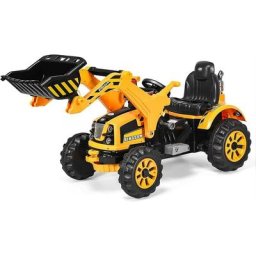 Tracteur Electrique avec Pelle, Voiture Vehicule Electrique pour Les Enfants 3 a 8 Ans, Pelle