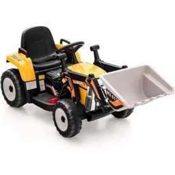 Tracteur Électrique 12 v pour Enfants 3-8 Ans, Tracopelle avec Télécommande 2,4 Ghz, Jouet