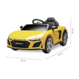 Playkin - voiture électrique pour enfants audi R8 spyder batterie 12V avec télécommande +3 ans