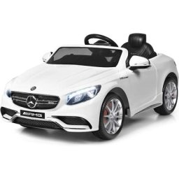 Mercedes Benz Voiture Électrique 12V pour Enfants 3-8Ans, v. 2-5 km/h, avec Télécommande, Effets