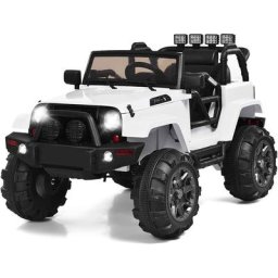 Costway - Voiture 4x4 Électrique 12V pour Enfants 3-7 Ans, 3-6 km/h avec Télécommande 2.4G