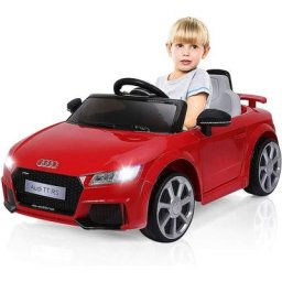 Audi Voiture Electrique Audi ttrs 12V pour Enfants Max. 5 Km/h, Double Porte avec Télécommande