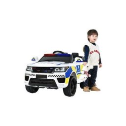 Voiture électrique pour enfants, voiture de police 2 places pour enfants avec télécommande 2.4G, à