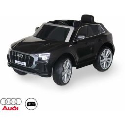 Audi Q8 Noir voiture électrique 12V. 1 place. 4x4 pour enfants avec autoradio et télécommande - Noir