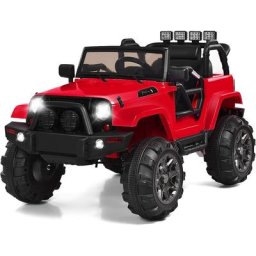 Costway - Voiture 4x4 Électrique 12V pour Enfants 3-7 Ans, 3-6 km/h avec Télécommande 2.4G