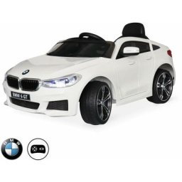 BMW Série 6 GT Gran Turismo blanche. voiture électrique pour enfants 12V 4 Ah. 1 place. avec