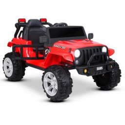 Play4fun - Voiture électrique 4x4 tout-terrain pour enfant 2x 40W - marche av/ar, Phares et Système