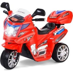Moto Electrique pour Enfants Scooter 6 v à 3 Roues avec Phares led 37-84 Mois Charge max.:25 kg