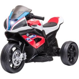 Moto électrique pour enfant bmw HP4 race 3 roues 6 v 2,5 Km/h phare effets sonores rouge - Rouge